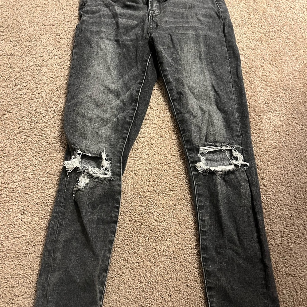 Vervet Black Washed skinny Jeans
